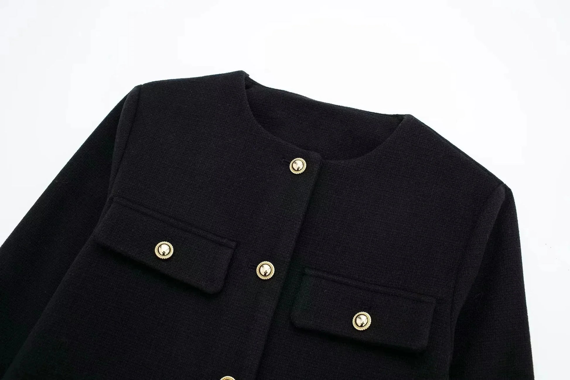 Vintage Verkürzte Jacke Zeitlose Eleganz für Stilbewusste-Jackets-WUNDERLOOK