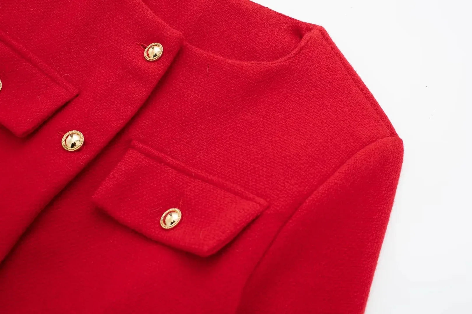 Vintage Verkürzte Jacke Zeitlose Eleganz für Stilbewusste-Jackets-WUNDERLOOK