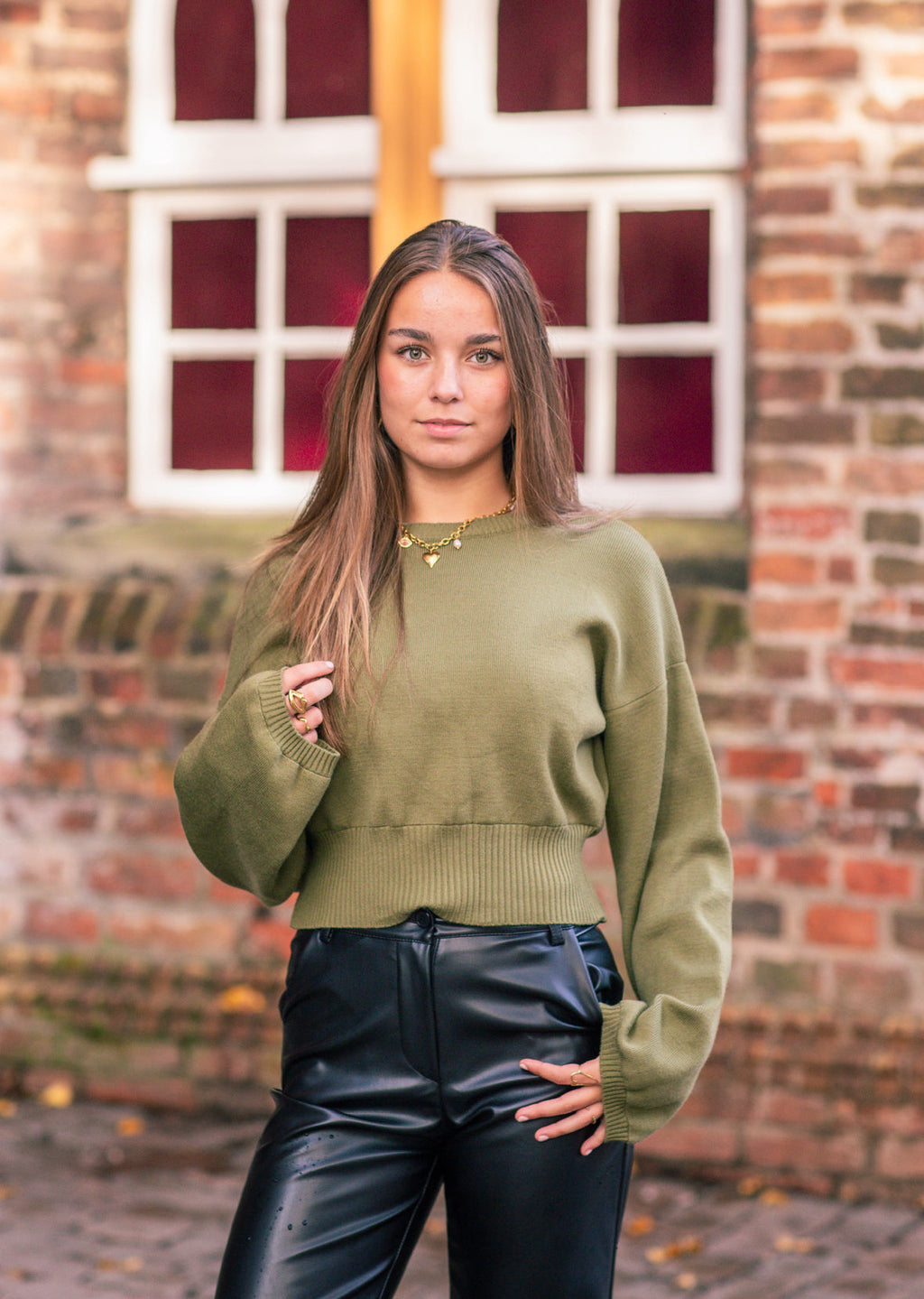 Grüne Strickpullover Ultimativer Komfort und Stil-Sweaters-WUNDERLOOK